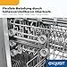 Exquisit Geschirrspüler | 9 Maßgedecke, Energieklasse E, 49 dB Geräusch | 7 Programme, Extra-Trocknung, Startzeitverzögerung, Vorspülen, Power+, Wasserschutz, Geschirrkorb | GSP59309-030E silber
