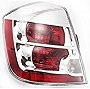HEADLIGHTSDEPOT Tail Light Compatible with 2007-2009 Nissan Sentra 2.0L Chrome Housing Left Driver Side Rear Tail Lamp Assembly