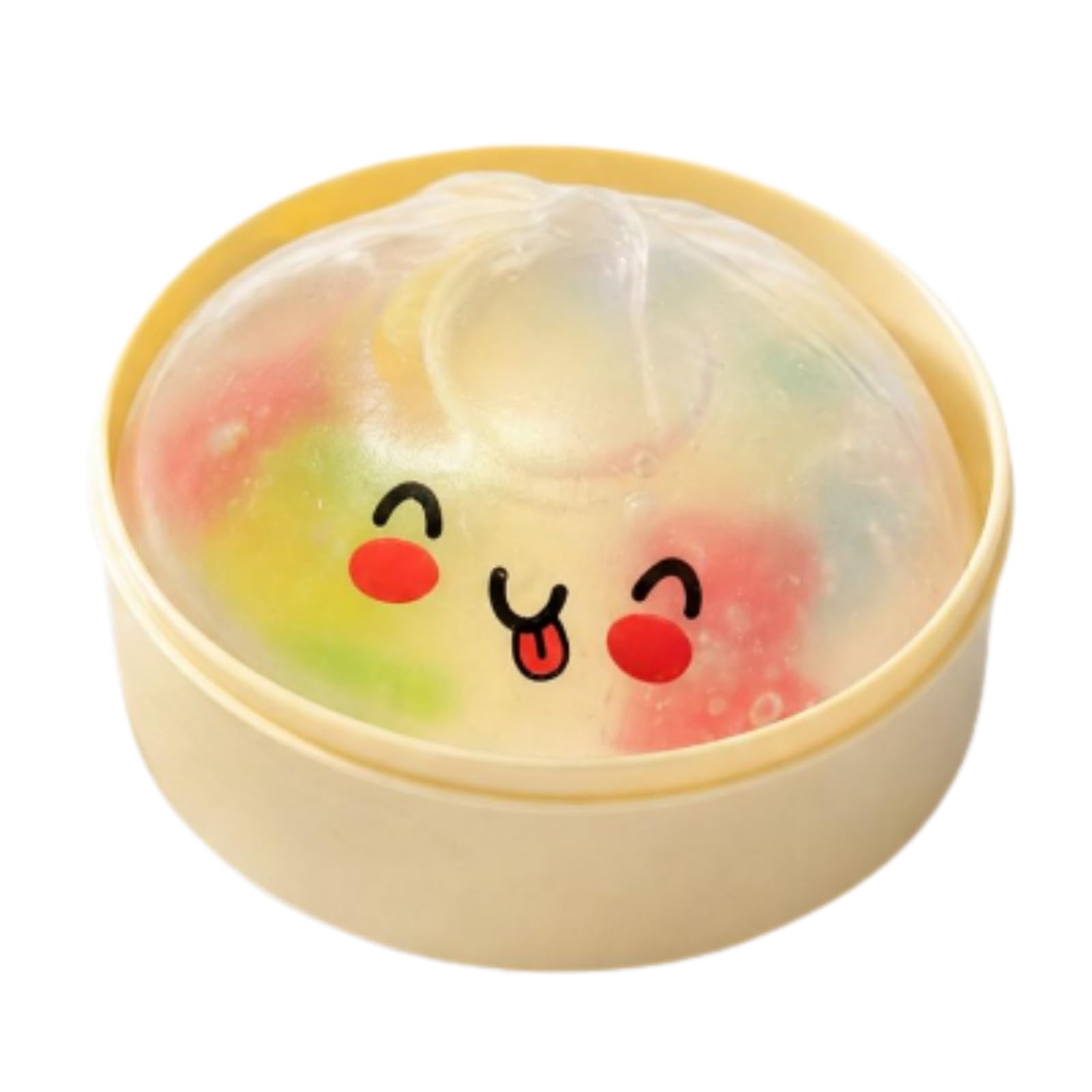 Dumpling Squishies Glitter Dumpling Squishies Toys Colorful Stress Fidget，Multicolour-B