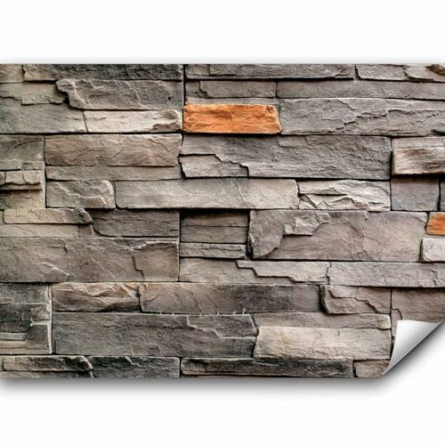 murando - Vlies Fototapete Steinwand 350x256cm- Foto Tapete Schlafzimmer...