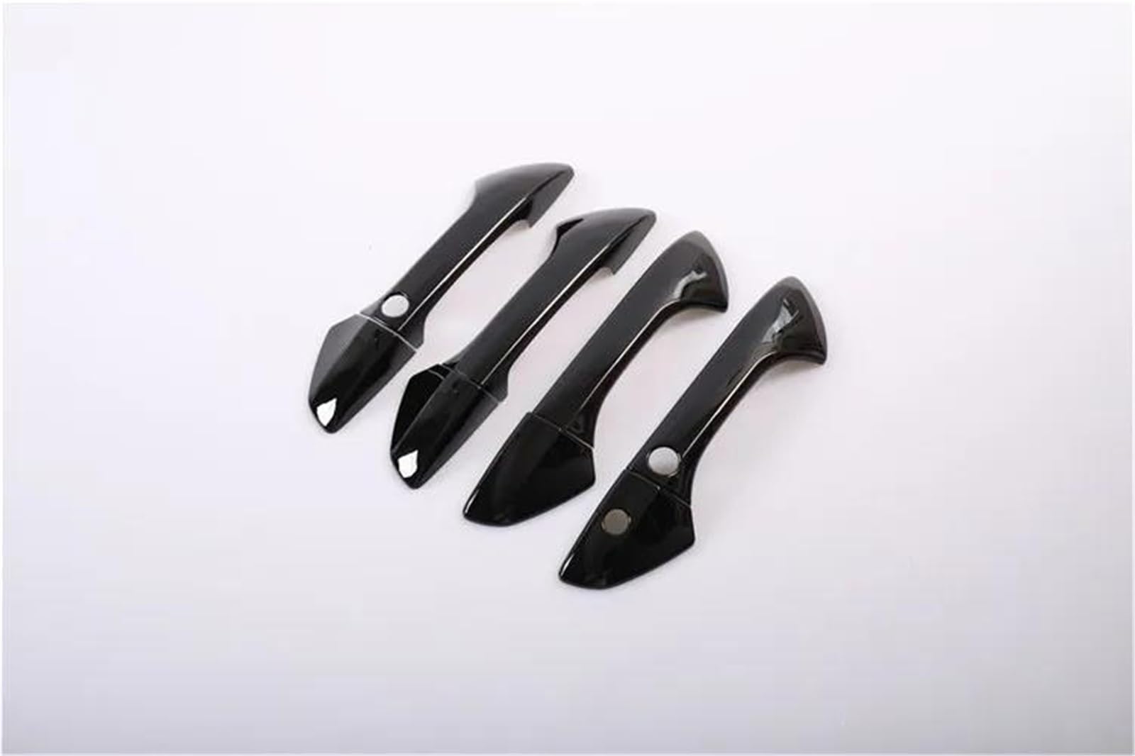 ZAPORA Car Side Door Handle Decor Cover Trim Styling Accessories for Accord 2008 2009 2010 2011 2012 2013(Handle 2 Buttons)