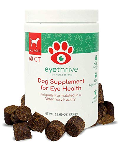 Eye Supplement for Senior Dogs Vitamins for Eyes Vision Support with Lutein Omega-3