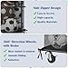 Vrisa Rolling Storage Cart, Outdoor Ball Storage with Side Zipper Garage Organizers and Storage with Wheels Sports Equipment Organizer for Garage Outdoor & Indoor