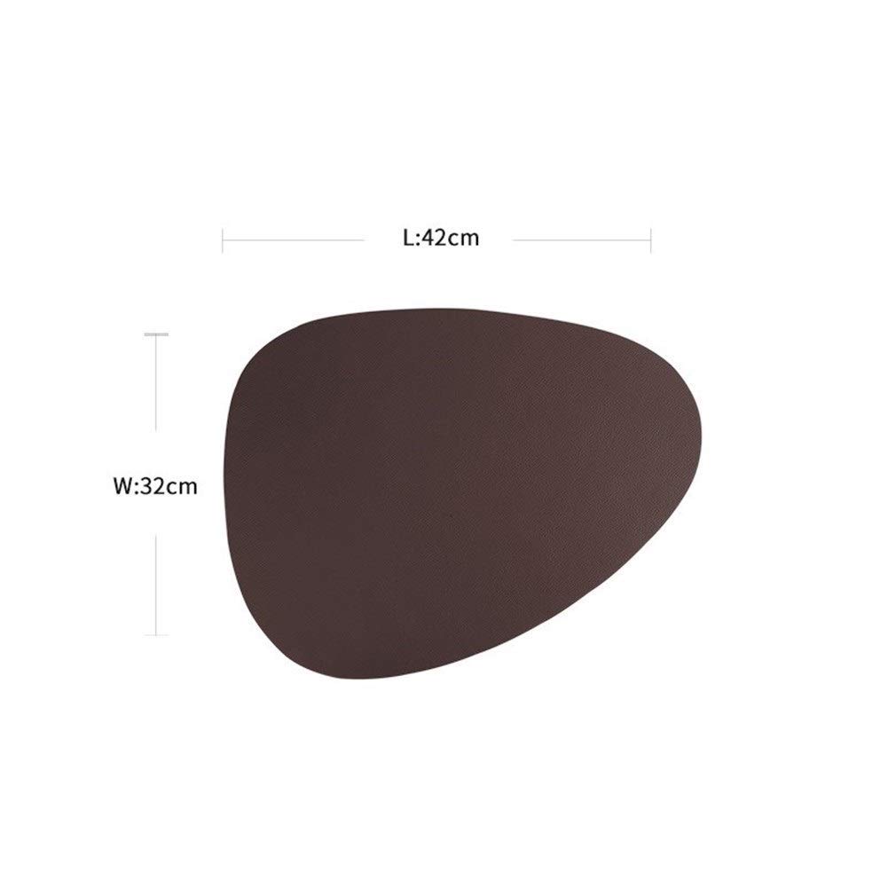 Podkładka w kształcie kropli Premium PU Mata na stół Mata na stół w kawiarni Bar Counter Mat Ceramiczna podstawka Podkładka pod garnek do zupy Czterokolorowa podkładka (szary # 1)