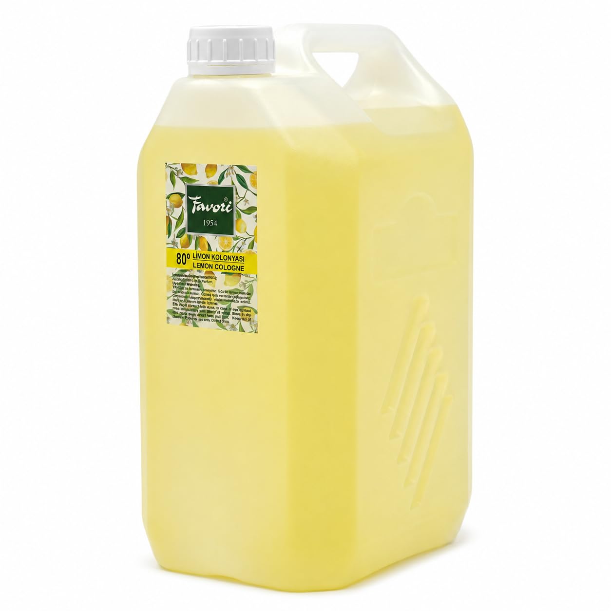 UZMAN Cologne préférée 80° Citron Cologne à partir de 1954, 5L Eau de citron Eau de Cologne Unisexe Parfum Citron Cologne Après Rasage