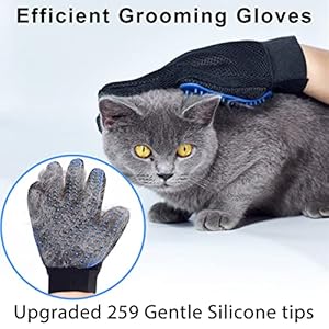 GJEASE Cat Grooming Glove Brush,Pet Hair Remover Tool,Reusable Dog Hair Fur Remover for Carpet,Furniture,Couch,Clothes,Eco-Friendly and High efficiency GJEASE Cat Grooming Glove BrushPet Hair Remover ToolReusable Dog Hair Fur Remover for CarpetFurnitureCouchClothesEco Friendly and High efficiency