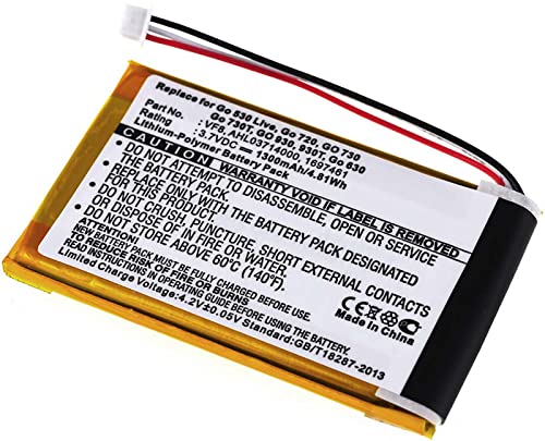 Akku-net Batteria per Tomtom Go 730, 3,7V
