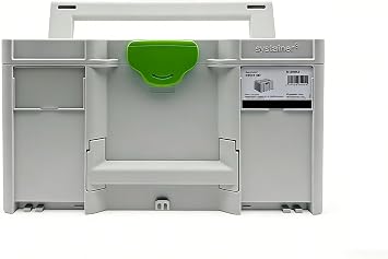 204843 Tool Box, 21.4L Capacity, Heavy-Duty ABS Storage Case with T-Loc Latch, Stackable & Interlockable for Workshop Jobsite Replacement for Festool 204843 SYS3 M 237 Systainer Modular