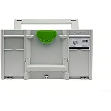 204843 Tool Box, 21.4L Capacity, Heavy-Duty ABS Storage Case with T-Loc Latch, Stackable & Interlockable for Workshop Jobsite Replacement for Festool 204843 SYS3 M 237 Systainer Modular
