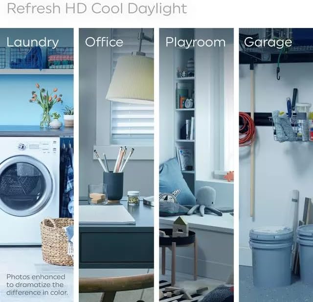 Miniatura 4 de GE (3 bombillas) Refresh - Bombillas LED de araña de color blanco frío, equivalente a 60 vatios, 5.5 W, 500 lúmenes, regulable, base media (CAM),