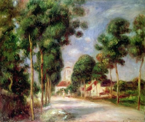 Graffiti Art Mural la route d'Essoyes Pierre Auguste Renoir impression poster 60x90cm