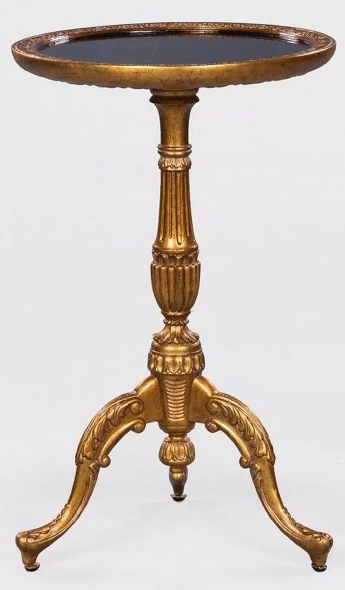 Casa Padrino Luxury Baroque Side Table in Chinese Style Antique Gold/Black - Baroque Furniture