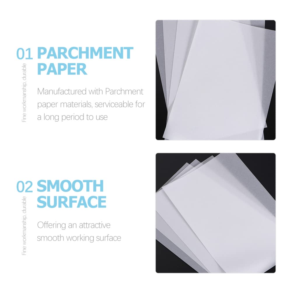 Carta da Lucido Semitrasparente 73g A5, 300 Pezzi per Disegno | Bianco in Parchment Paper, Fogli Lisci Versatili per Calligrafia Cinese e Schizzo