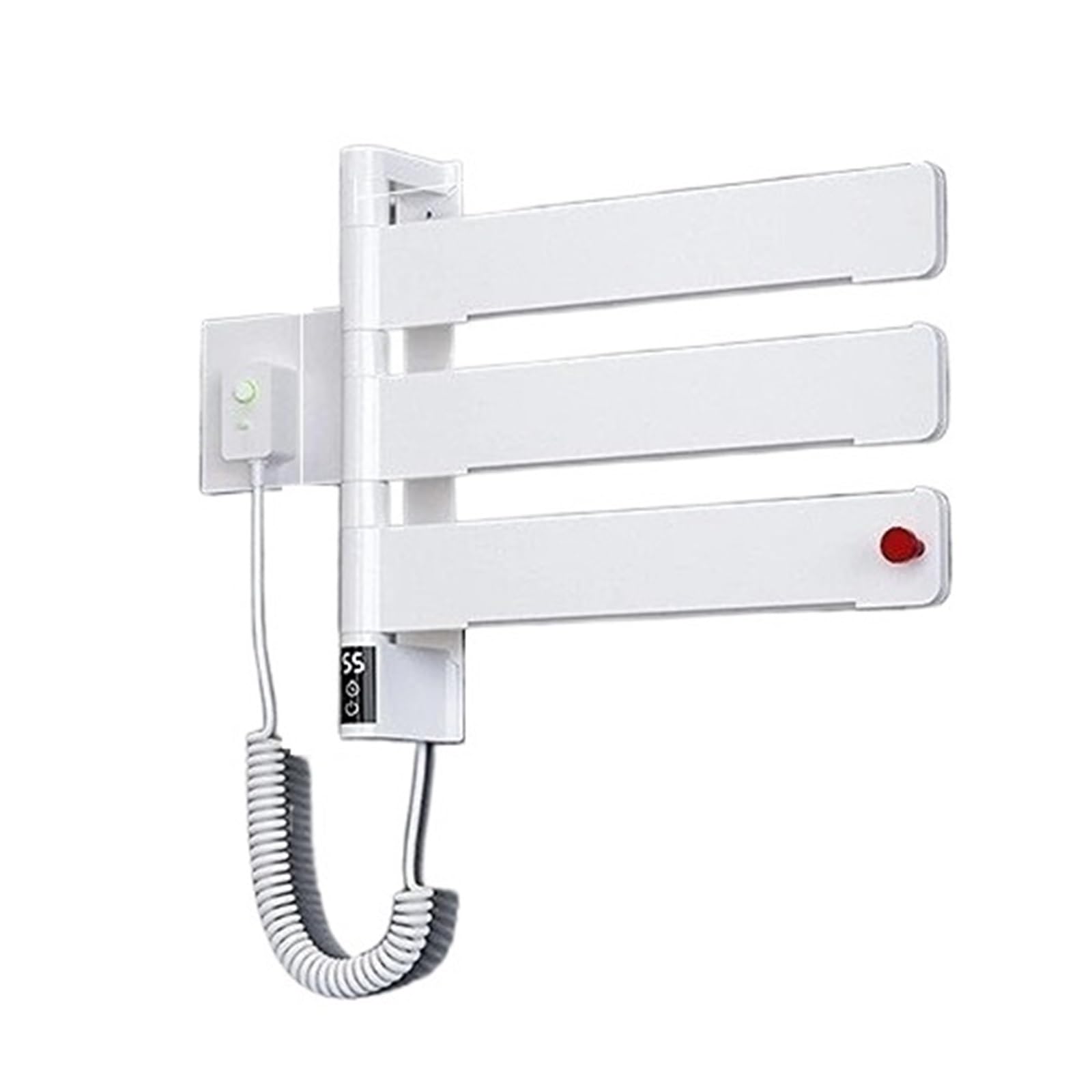 Portasciugamani Riscaldanti Elettrici Controllo Intelligente della Temperatura Portaoggetti da Bagno Scaldasalviette Leggeri for Uso Domestico(White Basic Style)