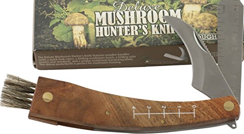 ROUGH RIDER Hardwood Mushroom HUNTERS Straight Pruning Ruler Brush Knife!