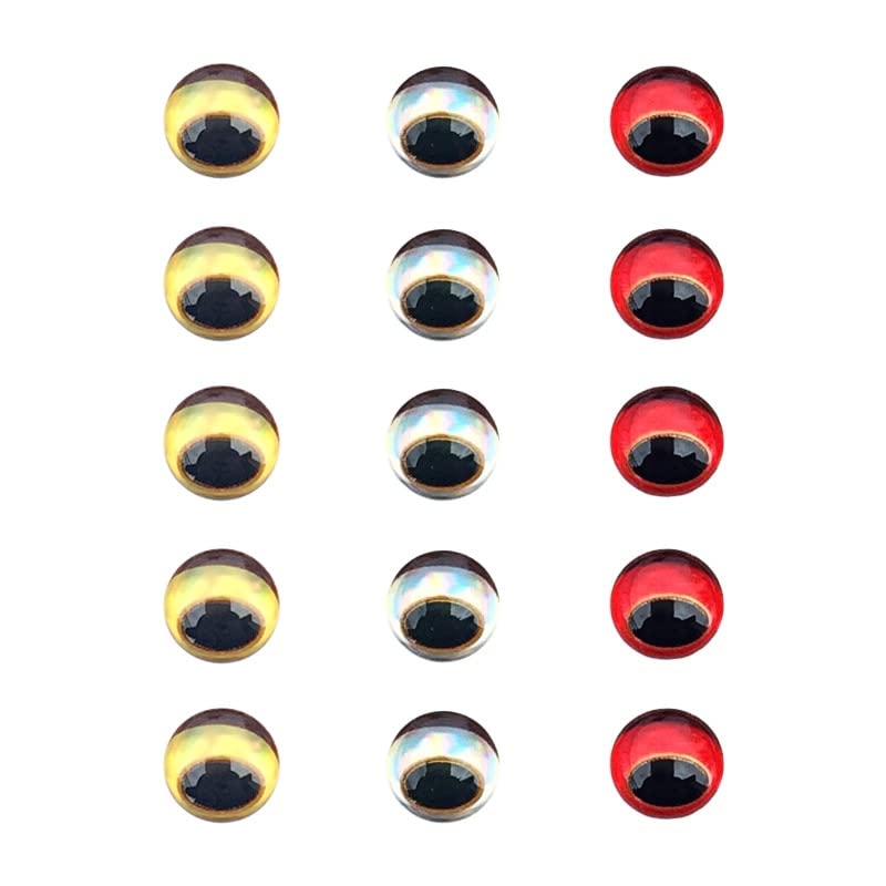 300pcs 3D Artificial Fishing Lure Eyes - Realistic Eyeballs For Crankbaits & Poppers