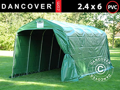 Dancover Storage tent Portable garage PRO 2.4x6x2.34 m PVC, Green