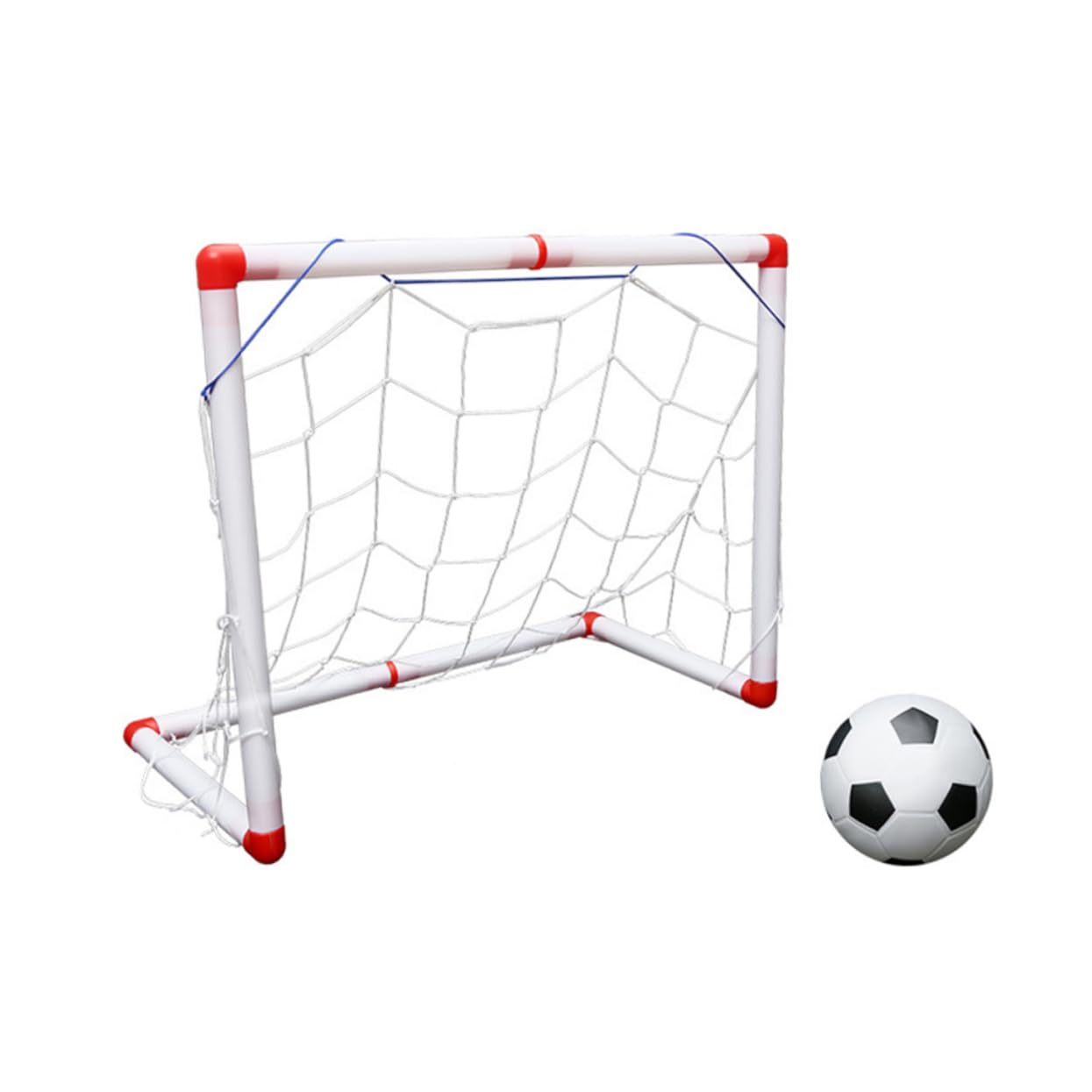 HANABASS 56cm Mini Football Goal Net for Boys and Girls Soccer Goal Door Inflator Carry Bag Weatherproof Sturdy for Games