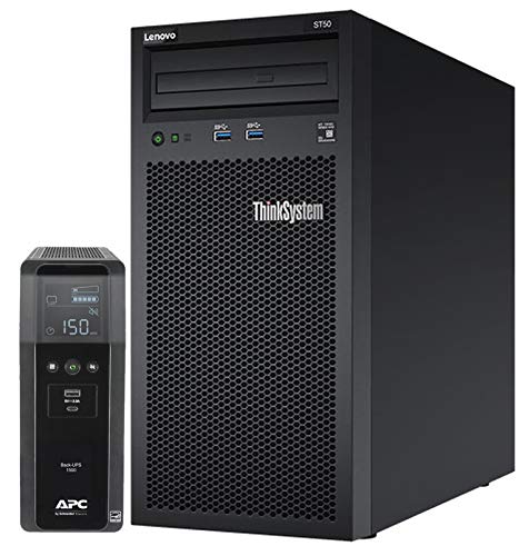 Lenovo Thinksystem St50 Tower Server Bundle Including Apc Br1500Ms 1500Va Ups, Intel Xeon 3.4Ghz...
