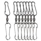 pson 8Pcs Spinning Dual Clip Swivel Hooks, Stainless Steel Wind Spinner Hangers for windsock, Kites, Bird Feeders, Flags, Lanterns