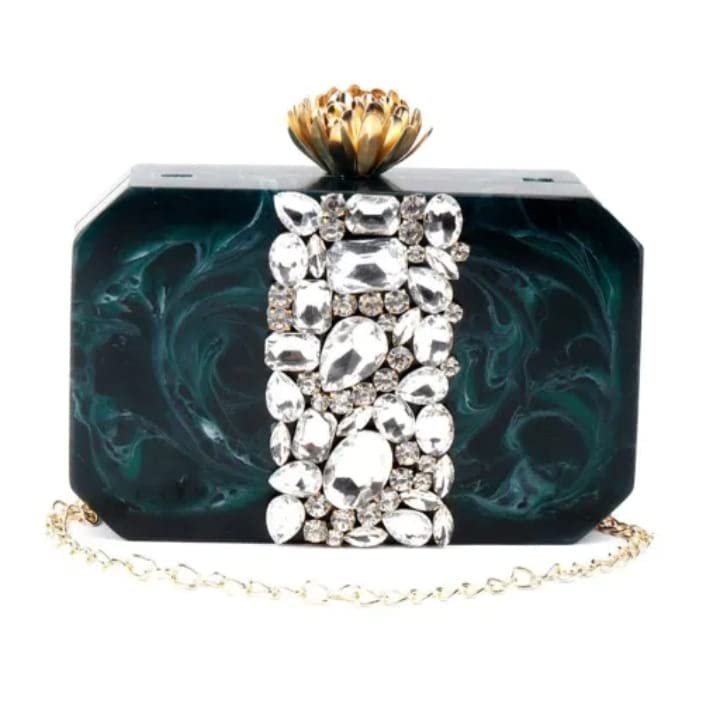 Design Craft india Clutch Bag Hand Bag Acrylic Clutches for Women Bridal Clutches for Wedding Celebrities Party Evening Marble Purse Floral Bridal Clutch Bag For Womens & Girls (B0C9MMN4YG) Amazon Price History, Amazon Price Tracker