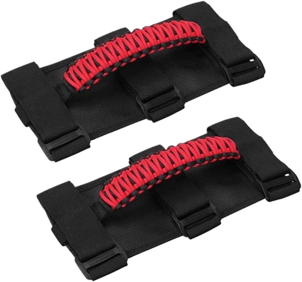 LINGYUE Roll Bar Grab Handle Straps Compatible with Wheel Car Roof Trolley Inner Handles