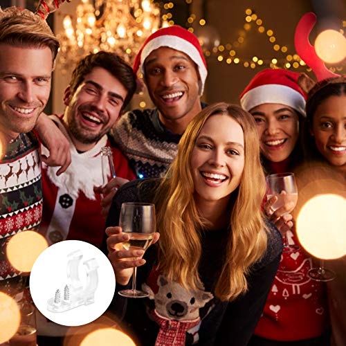 Jubaopen 200 Stück LED Clips Halter LED Lichtschlauch Befestigungsclips mit 400 Stück Schrauben Klar PVC Licht Befestigungsclips Montagehalterung LED Strip für LED Lichtröhre Rohrwandhalterung