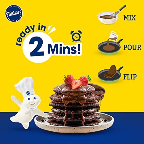 Image of Pillsbury Chocolate Flavour Pancake Mix| 2-Minute Pancake Mix For Kids| No-Preservatives |500 Gram (Pack of 3)