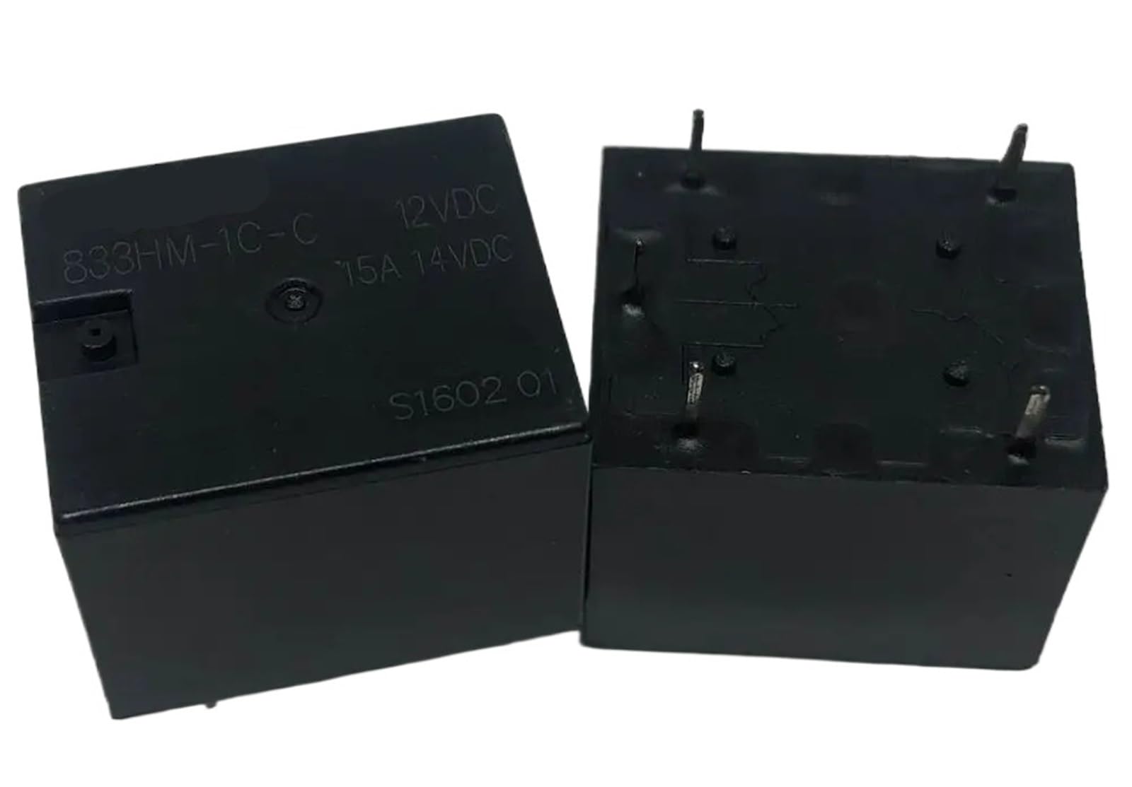 Relais 833HM-1C-C T73C-15A 12VDC commutateur 5 broches pour circuits imprimés fiables