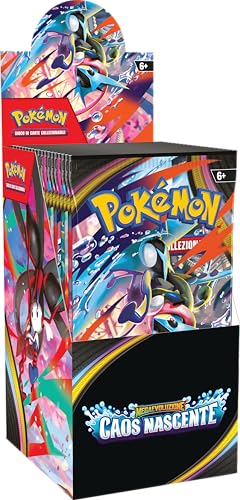Pokémon: espositore di buste dell’espansione Megaevoluzione - Caos Nascente del GCC Pokémon (18 buste di espansione), Edizione in Italiano