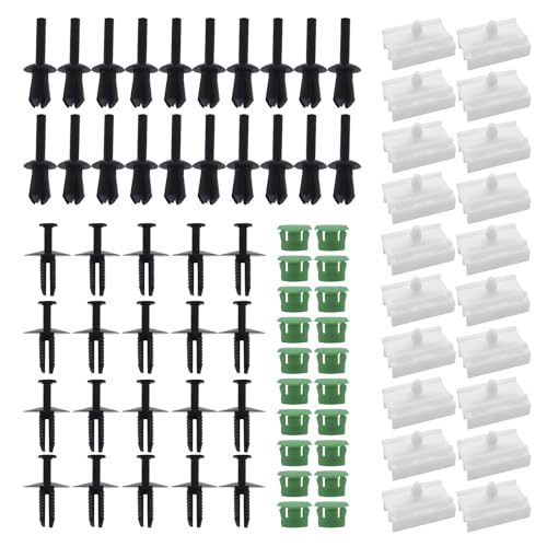 CLKE 80 clips de revestimiento de puerta, clips de fijación para el faldón lateral del coche para BMW Serie 3 E36 E46 E49 316i 318i 51711932996 51711932996 551008 0141033