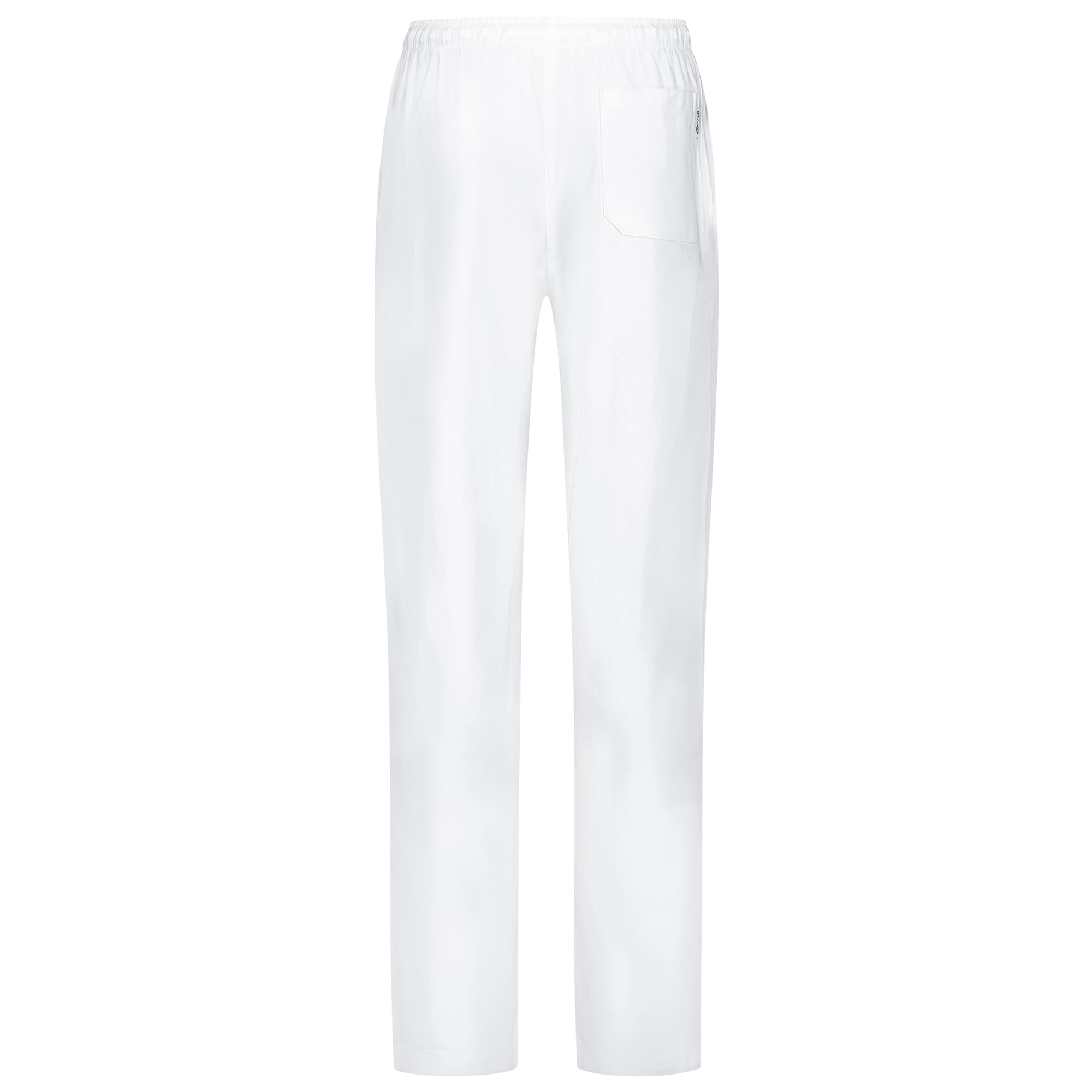 B-well Moren 100% Cotone Pantaloni Sanitari Donna Uomo Pantaloni da Lavoro Donna e Uomo Pantaloni Bianchi da Lavoro