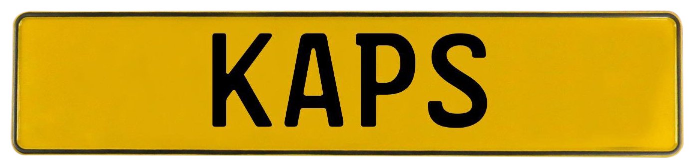 Vintage PartsVintage Parts 688427 Wall Art (Yellow Stamped Aluminum Street Sign Mancave Kaps)