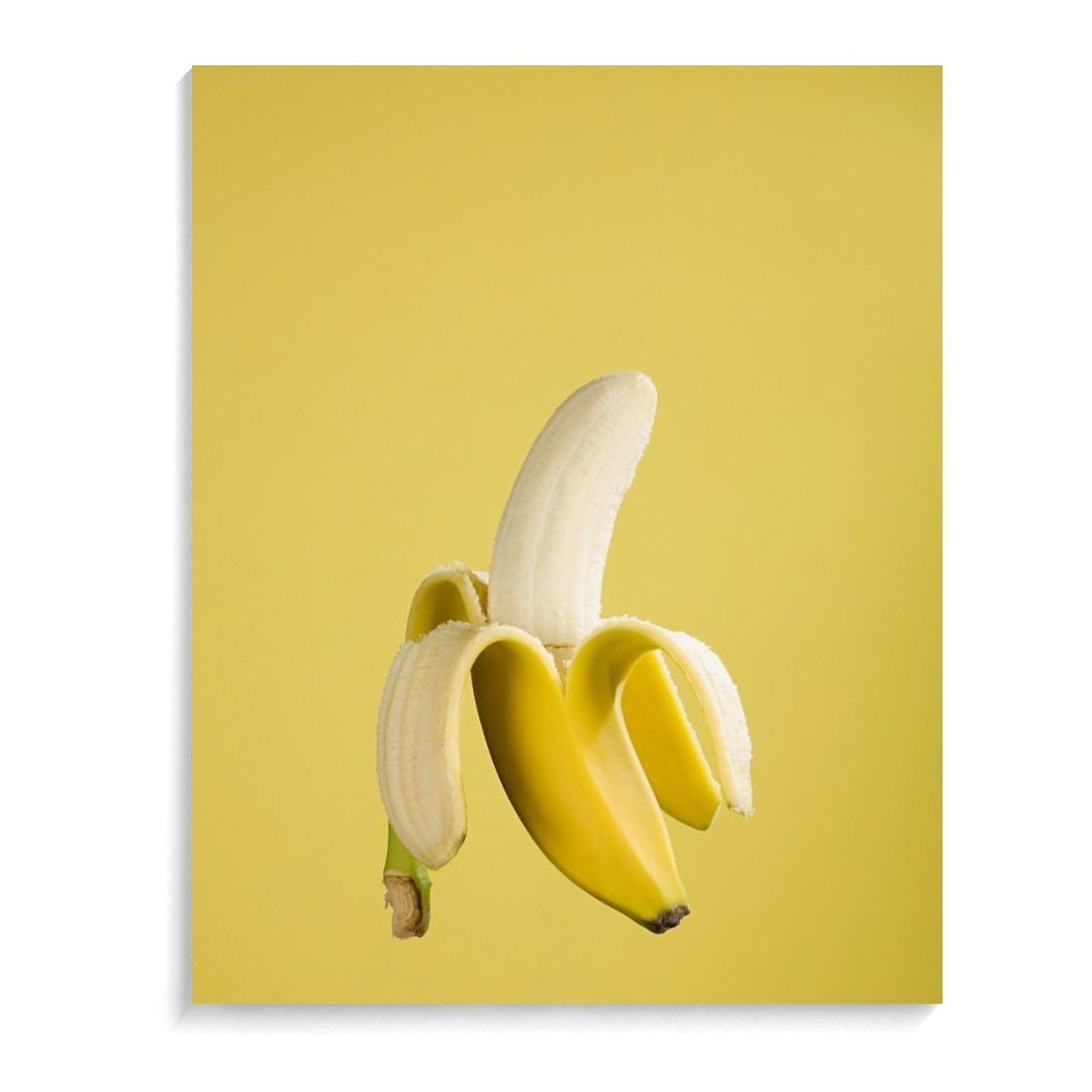 バナナの油絵 Amazon | 皮をむいたバナナ 数字油絵 ミニマリストの修正 宣伝