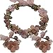Flower Crown Headband Wristbands Rose Wreath Garland Hair Bands Wrist Bands Floral Wedding Bridal Hair Hoop Bracelet Women Leaf Ribbon Adjustable Handmade Rattan Vine Hair Accessories 3 Pack Coffee