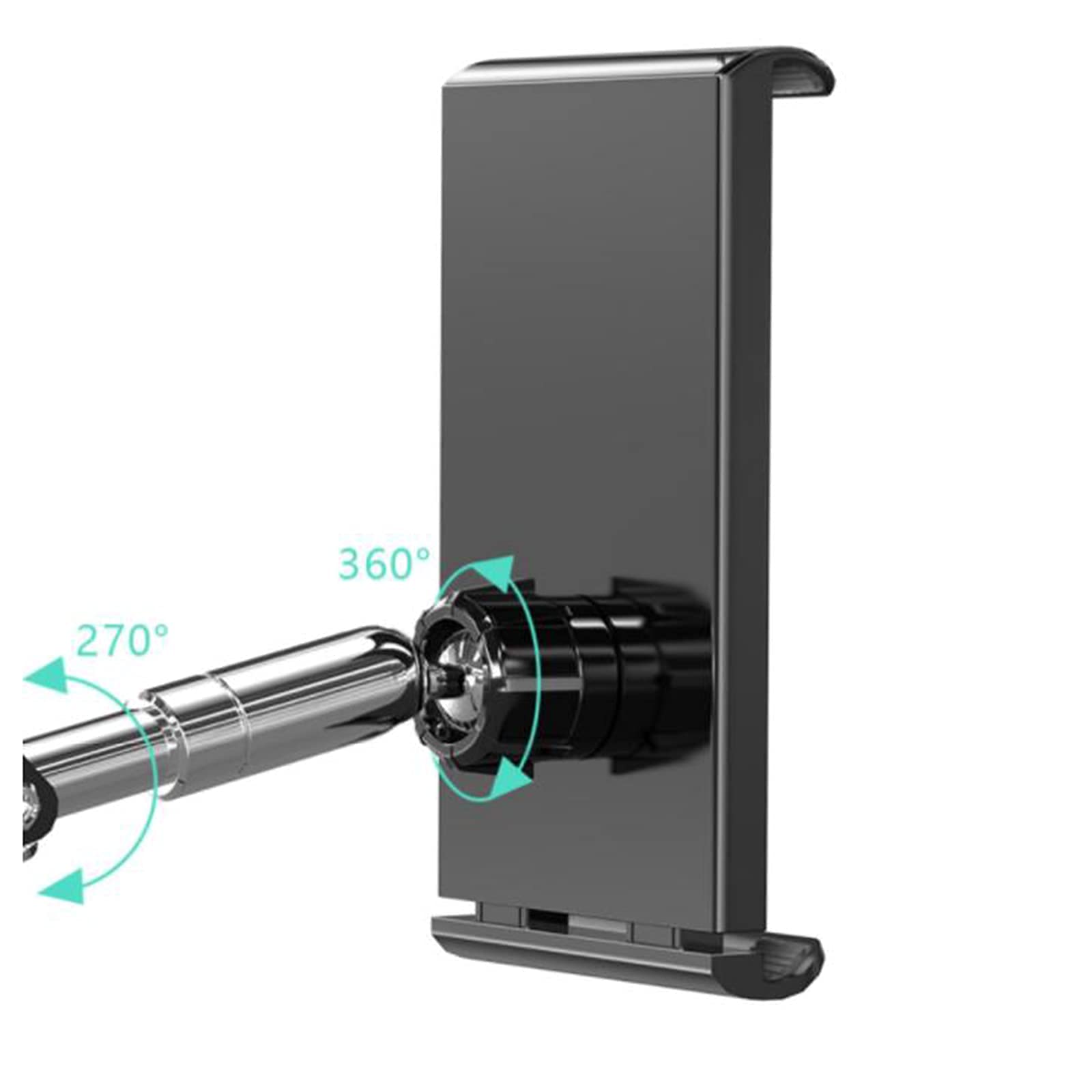 Supporto da Pavimento per Tablet Supporto per Telefono Cellulare Supporto per Tablet con Ruote Supporto per Staffa Regolabile a 360° con Braccio Pigro per iPad/Samsung Tab/iPhone/Switch e di