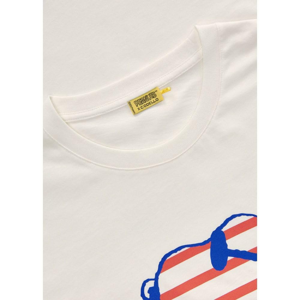 CODELLO T-Shirt Cotton Uni Snoopy Print wei