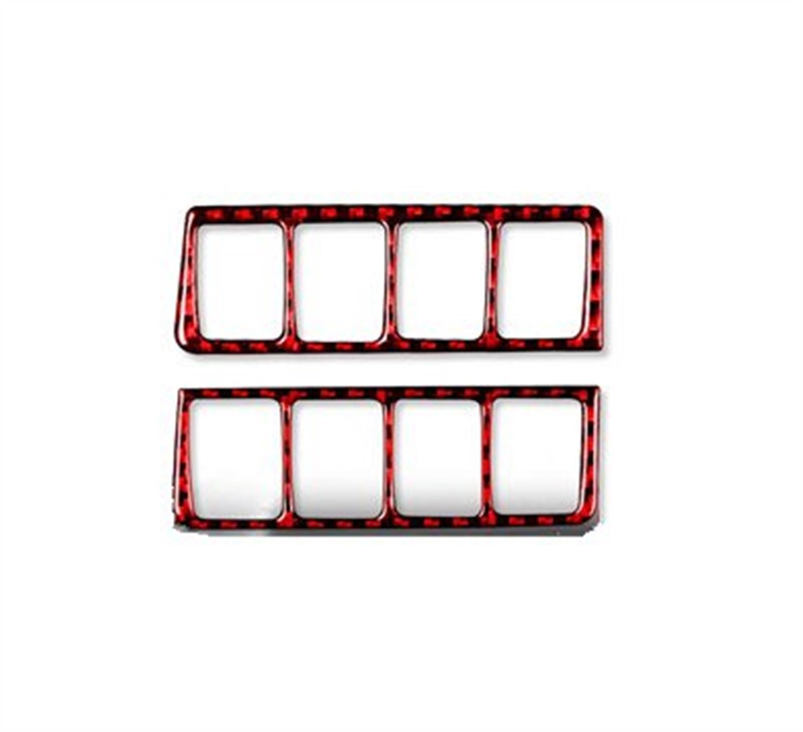 Carbon Fiber Car Interior Accessories Mode Switch Frame Trim Sticker Decoration for Nissan for Rogue T32 2013-2021 Anti-dust(Rosso)