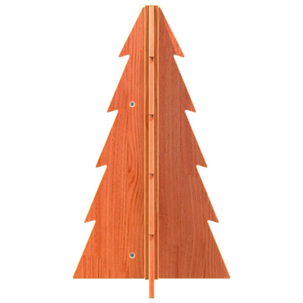 Árbol de Navidad de madera maciza de pino de 69,5 cm