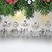 4E's Novelty Glass Angel Ornaments for Christmas Tree (Set of 12) - 2.5