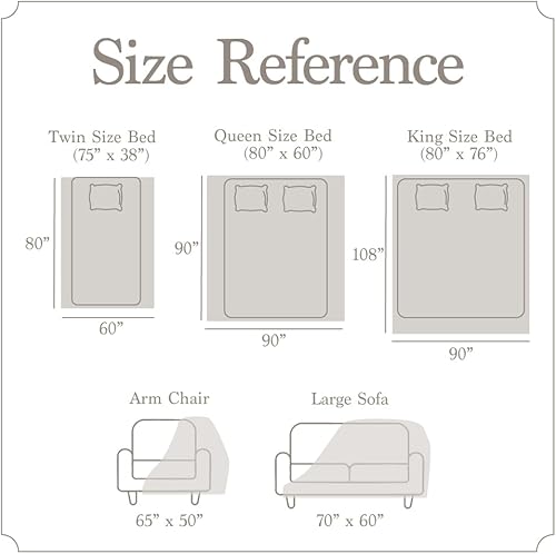 Miniatura 9 de The Connecticut Home Company - Manta reversible de felpa suave, piel sintética y sherpa, 70 x 60 pulgadas, manta gruesa y cálida para cama, cómoda,