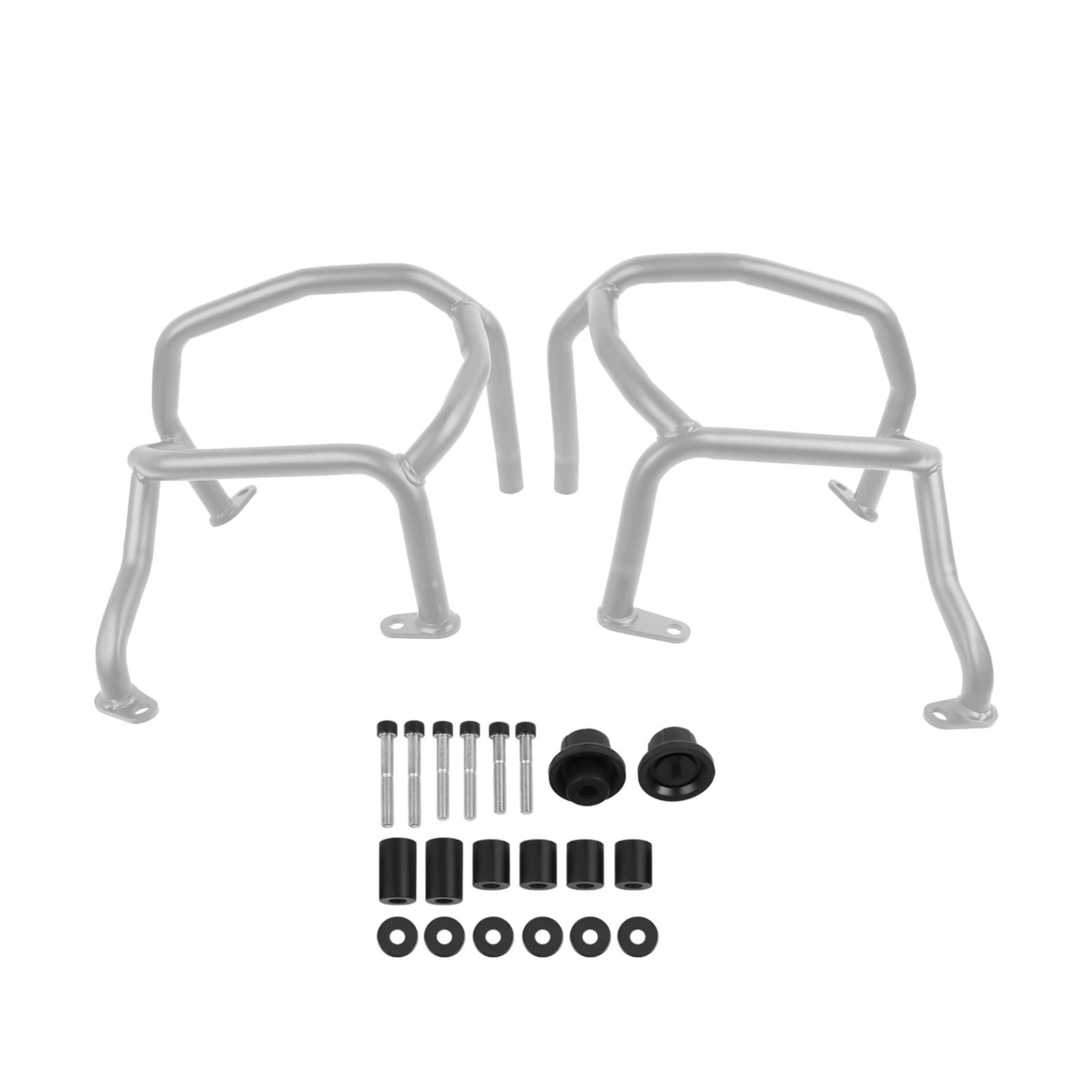 Paramotore Tubolare Per BMW R1300GS R 1300 GS R1300 GS 2023-2025 Barre Protezione Autostrada Protezione Serbatoio Protezione Gabbia Antiproiettile Barra di sicurezza(Black)
