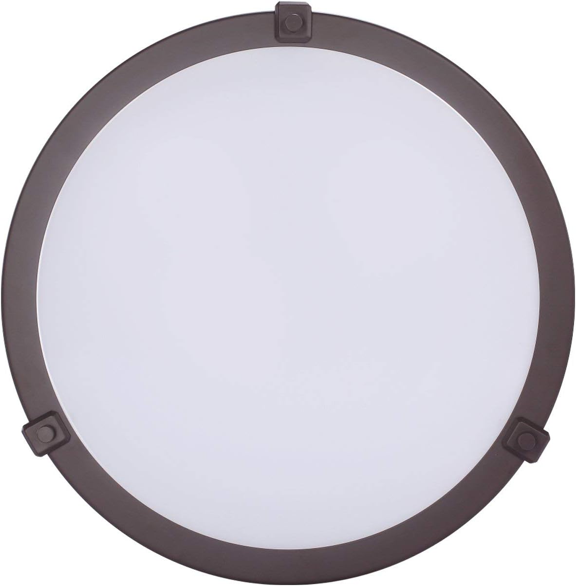 GetInLight LED Flush Mount Ceiling Light, 16-Inch, 25W(125W Equivalent), Bronze Finish, 3000K(Soft White), Dimmable, Round, Dry Location Rated, ETL Listed, IN-0307-3-BZ