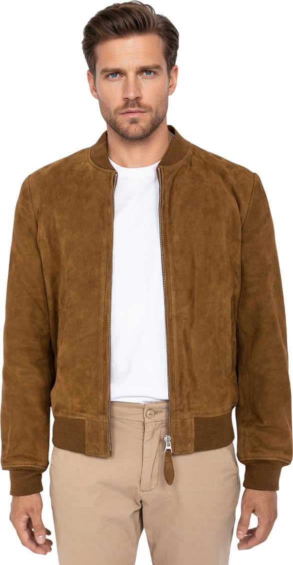 Schott Nyc Lc3017, Giacca Uomo, Marrone (Rust Rust), Large-image