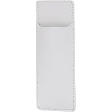Pencil Case Small Pencil Pouch with Flap Opening Design Simple Organizer Gray,Polyurethane PU