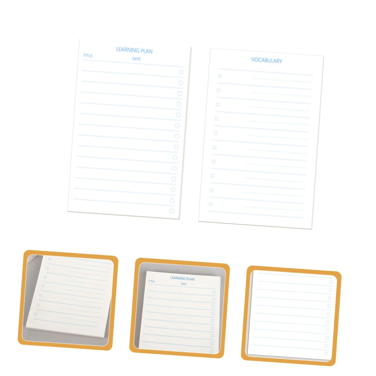 HOMSFOU 2 Pièces 12 bloc-notes livre de mots Des cahiers bloc-notes de poche école cahiers en vrac mini cahier s-s lisses coussinets d'écriture petits pavé de Papier