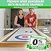 GoSports 6 ft Tabletop Shuffleboard and Curling 2 in 1 Game with 8 Pucks and Tote Bag