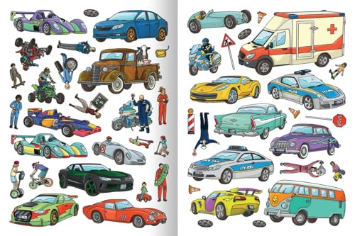 Erstes Stickern – Fahrzeuge: Über 200 Sticker | Erstes Stickerheft für Kindergarten-Kinder ab 3 Jahren