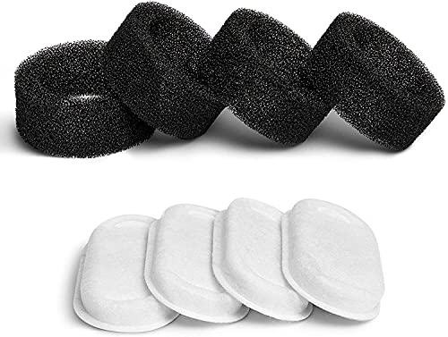 PETLIBRO 4/8 Packs Replacement Filters for Stainless Steel Cat Water Fountain PLWF003 & PLWF006, 2/4 Months Set of…