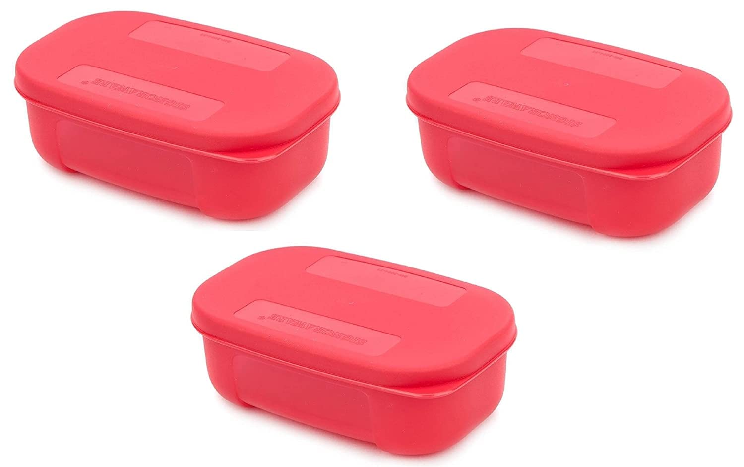 Signoraware Multi Purpose Plastic Container, Set of 3, 140ml, Red (B06ZZDT3XY) Amazon Price History, Amazon Price Tracker